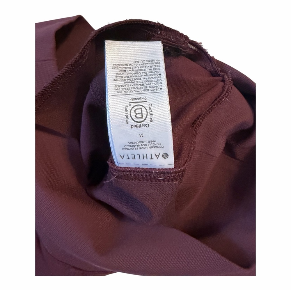 Athleta Women’s Maroon Joggers Size Medium - Picture 8 of 9